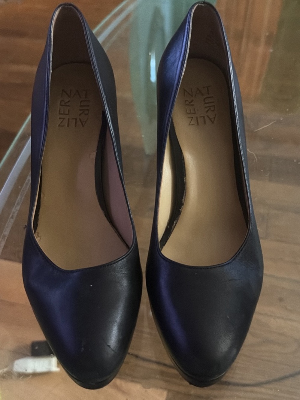 Naturalizer Black Leather Women's Pumps